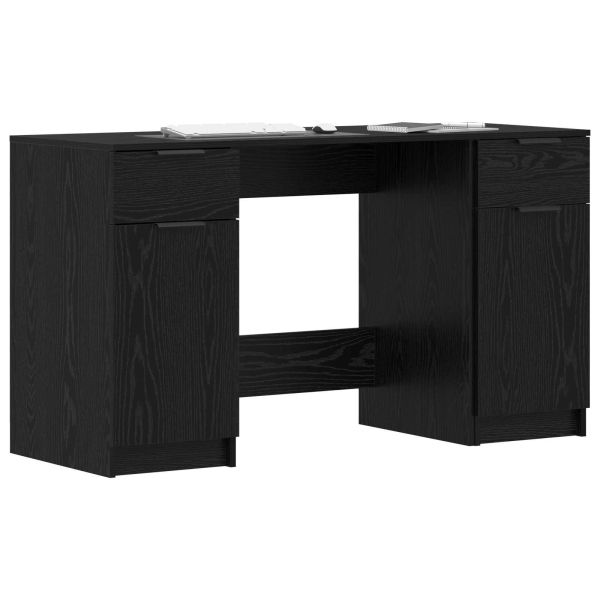 Бюро с чекмедже Черния дъб 133 x 50 x 75 см Инженерно дърво