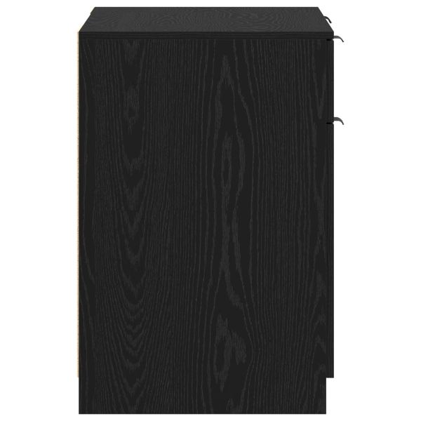 Бюро с чекмедже Черния дъб 133 x 50 x 75 см Инженерно дърво