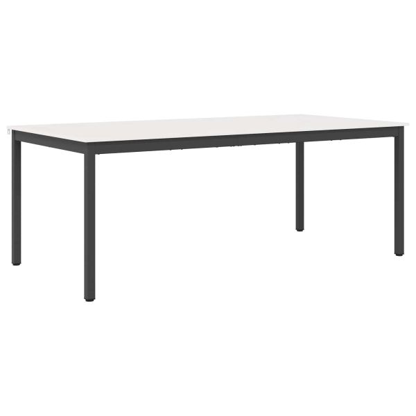 Трапезна маса Бяло 200 x 100 x 75 cm Солидно борово дърво