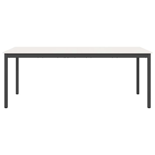 Трапезна маса Бяло 200 x 100 x 75 cm Солидно борово дърво