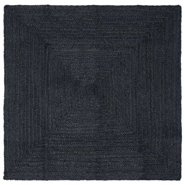 Килими за помещение Квадратна Тъмносиво 200 x 200 cm юта