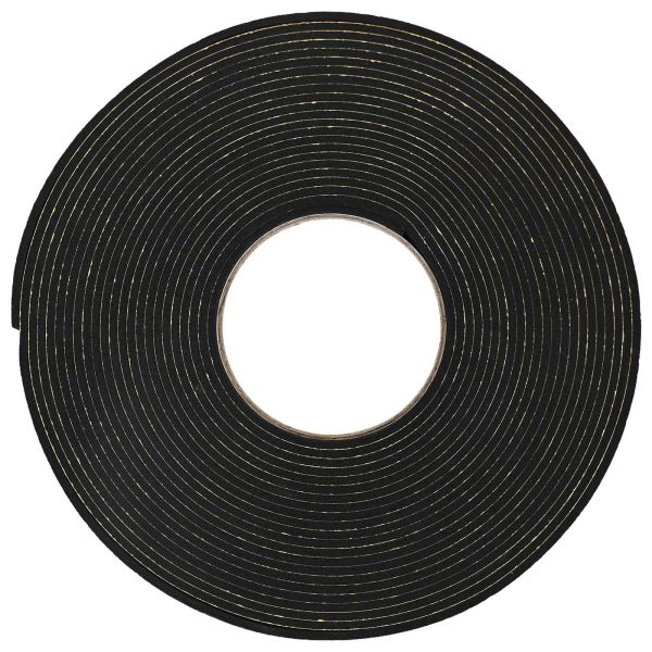 Самоотлепваща се пяна лента 10 бр. Черно 15mm x 10m CR пяна