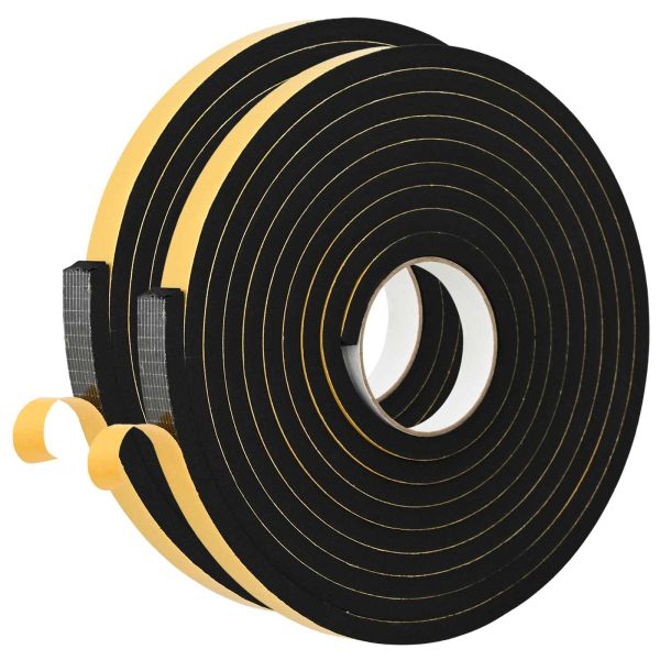 Самоотлепваща се пяна лента 2 pcs Черно 20mm x 5m CR пяна