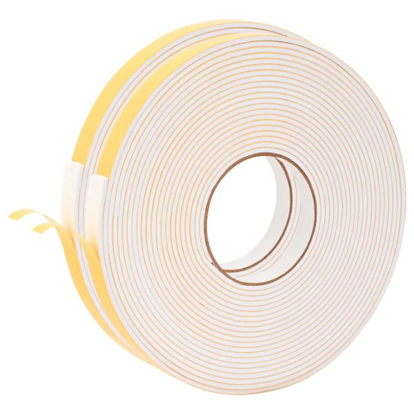 Самоотлепваща се пяна лента 2 pcs Бяло 15mm x 10m CR пяна