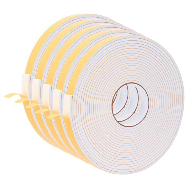Самоотлепваща се пяна лента 5 pcs Бяло 20mm x 10m CR пяна