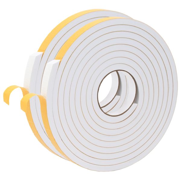 Самоотлепваща се пяна лента 2 pcs Бяло 20mm x 5m CR пяна