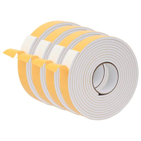 Самоотлепваща се пяна лента 4 pcs Бяло 40mm x 5m CR пяна