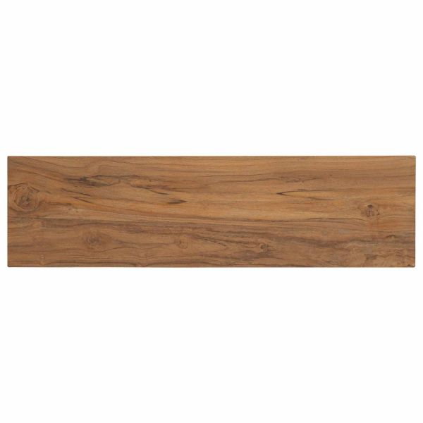 Конзолна маса Натурално 110 x 30 x 80 см Солидно тиково дърво