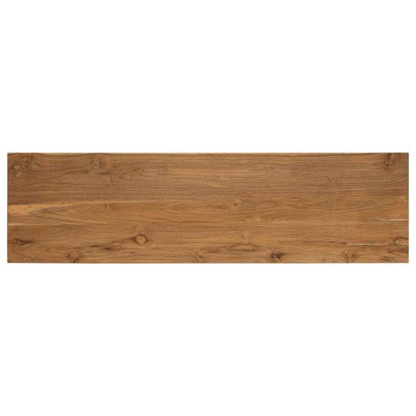 ТВ шкаф 110 x 30 x 40 cm Натурално Солидно тиково дърво