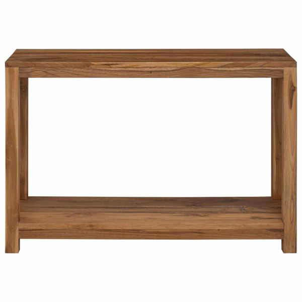 Конзолна маса Натурално 110 x 35 x 75 cm Солидно тиково дърво