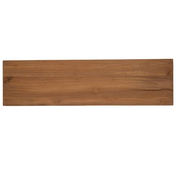 ТВ шкаф 110 x 30 x 40 cm Натурално Солидно тиково дърво