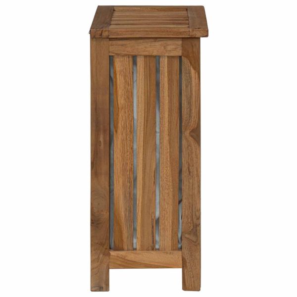 Кошница за Пране Натурално 35 x 25 x 60 cm Солидно тиково дърво