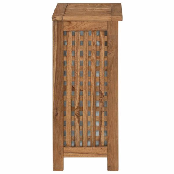 Кошница за Пране Натурално 35 x 25 x 60 cm Солидно тиково дърво