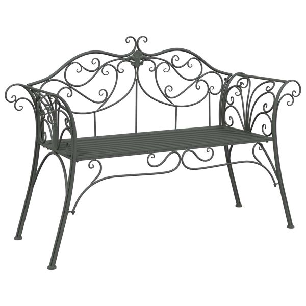 Градинска пейка 2-Брой места 130 x 47 x 90 см Стомана