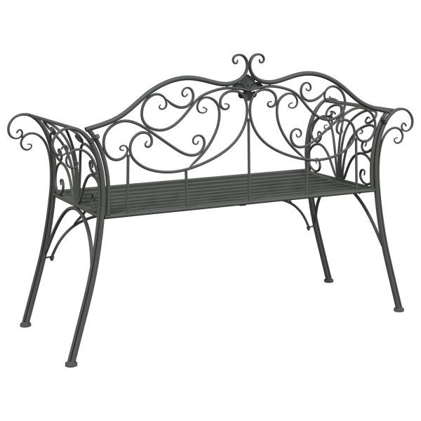 Градинска пейка 2-Брой места 130 x 47 x 90 см Стомана
