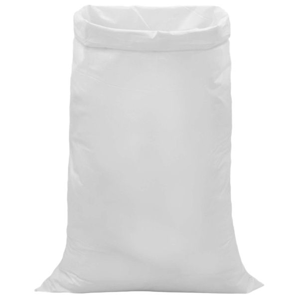 Тъкани чували 10 pcs Бяло 100 x 150 cm ПП