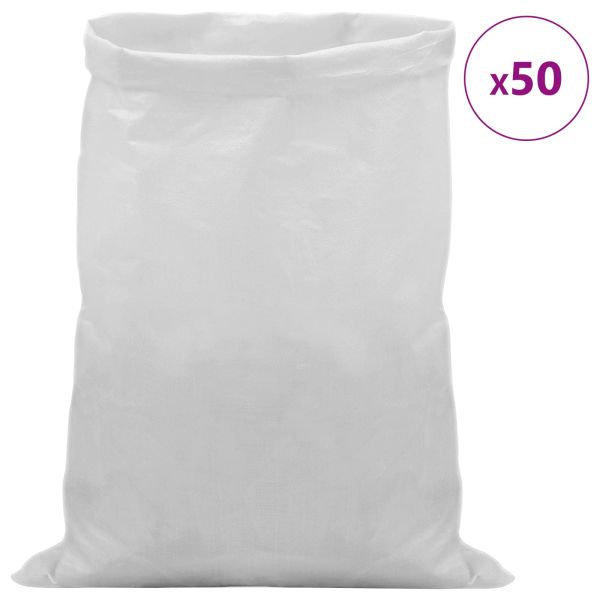 Тъкани чували 50 pcs Бяло 40 x 60 cm ПП