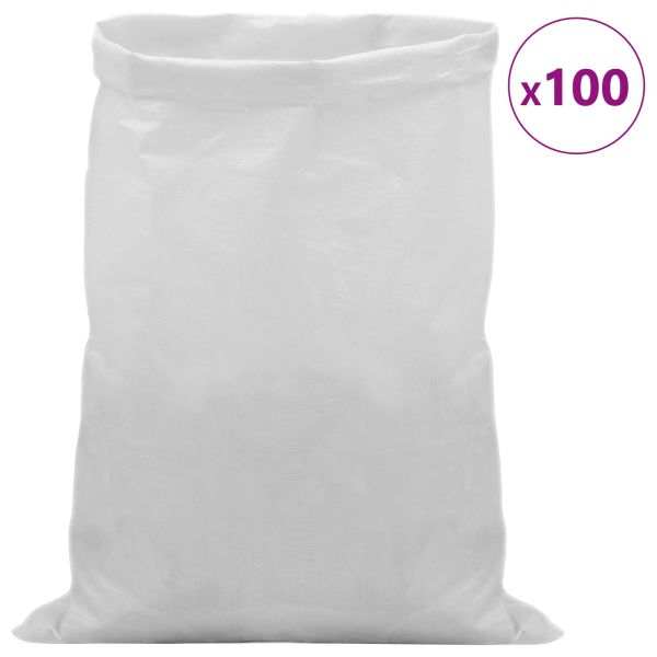 Тъкани чували 100 pcs Бяло 40 x 60 cm ПП