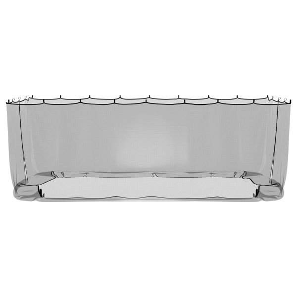 Комарна мрежа за беседка 220 mesh Черно 6 x 3 x 2 m Полиестер