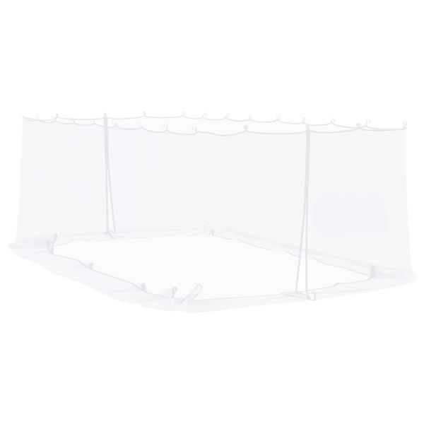 Комарна мрежа за беседка 220 mesh Бяло 6 x 3 x 2 m Полиестер