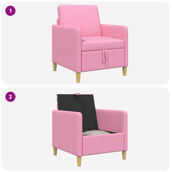 Диван с storage Розово 72 x 78 x 87 см Полиестер