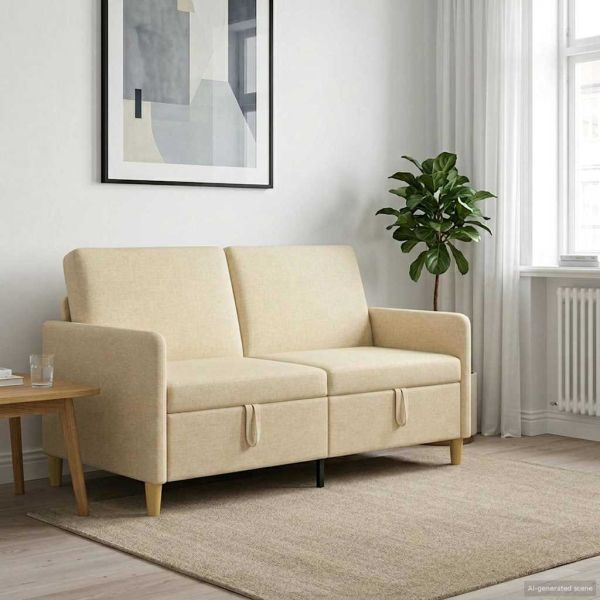 Диван с storage Кремаво 152 x 78 x 87 см Полиестер