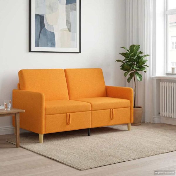 Диван с storage Тъмен жълт 152 x 78 x 87 см Полиестер