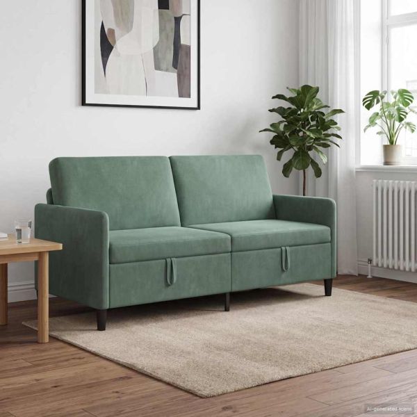 Диван с storage Морско зелено 172 x 78 x 87 см Полиестер