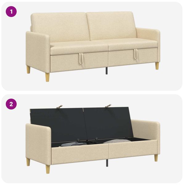 Диван с storage Кремаво 192 x 78 x 87 см Полиестер