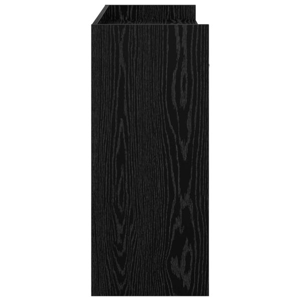 Конзолна маса Черен дъб 90 x 35 x 80 см Инженерна дървесина