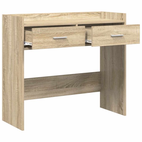 Конзолна маса Дъб сонома 90 x 35 x 80 см Инженерна дървесина