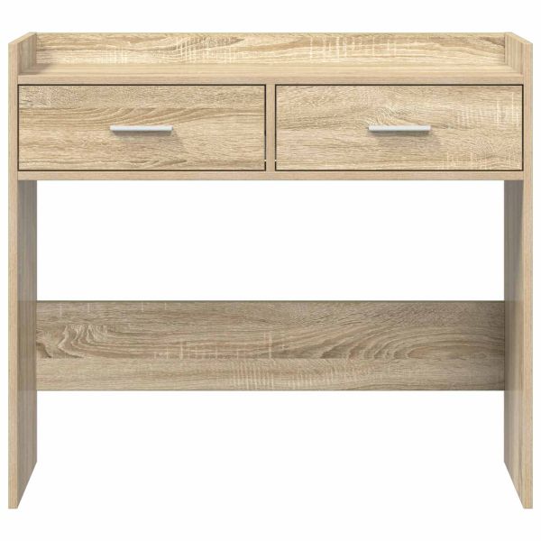 Конзолна маса Дъб сонома 90 x 35 x 80 см Инженерна дървесина