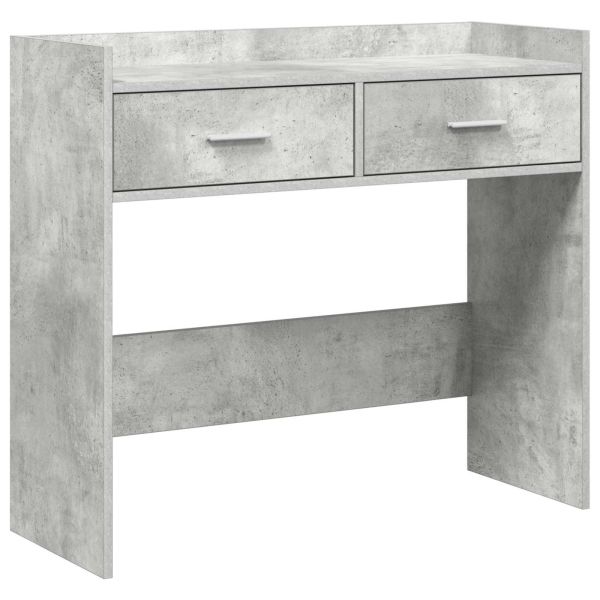 Конзолна маса Бетонно сиво 90 x 35 x 80 см Инженерна дървесина