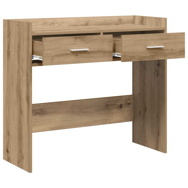 Конзолна маса Дъб артизан 90 x 35 x 80 см Инженерна дървесина