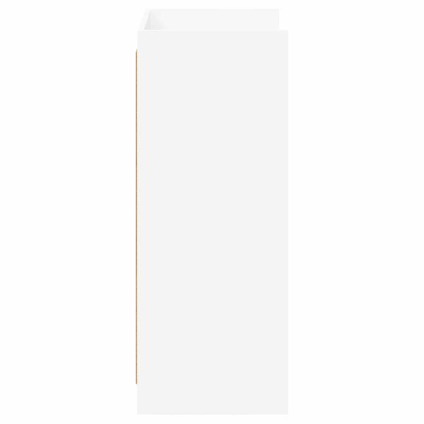 Шкаф за обувки с врата Бяло 48 x 36 x 92 см Инженерна дървесина