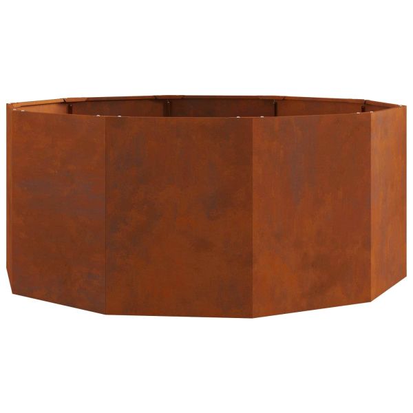 Кашпа Ръждясало 120 x 120 x 50 см Патинираща стомана