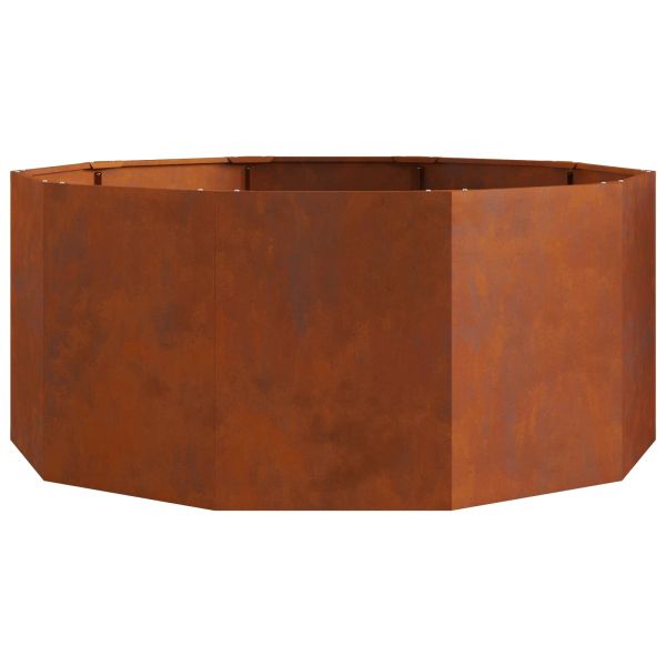 Кашпа Ръждясало 120 x 120 x 50 см Патинираща стомана
