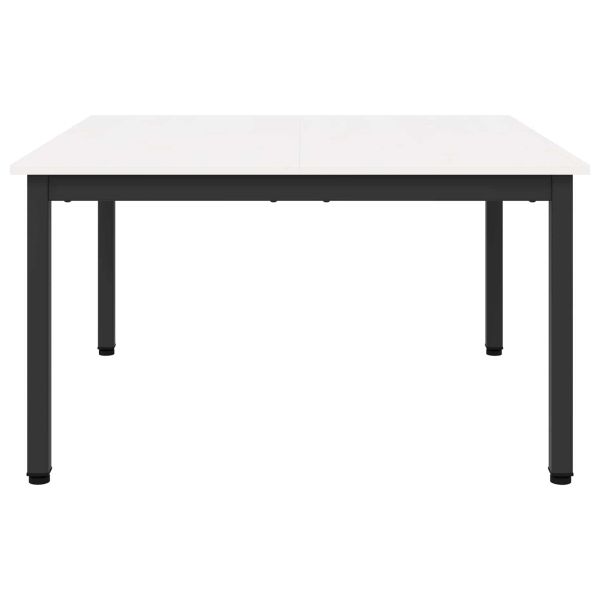 Масичка за кафе Бяло 80 x 80 x 45 cm Солидно борово дърво