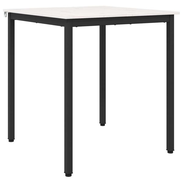 Трапезна маса Бяло 70 x 70 x 75 cm Солидно борово дърво