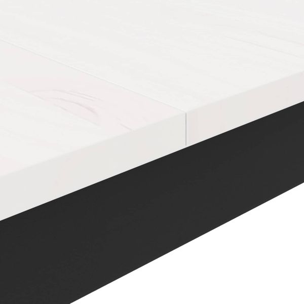 Трапезна маса Бяло 70 x 70 x 75 cm Солидно борово дърво
