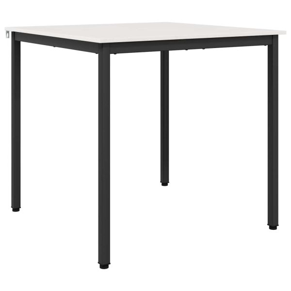 Трапезна маса Бяло 80 x 80 x 75 cm Солидно борово дърво