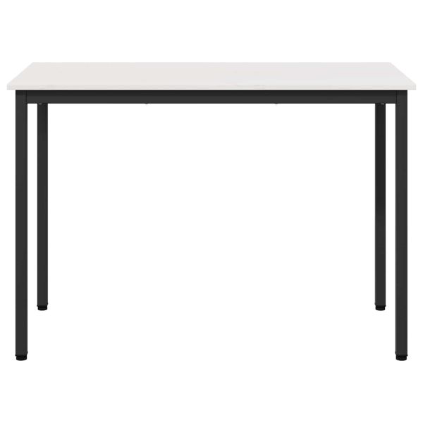 Трапезна маса Бяло 110 x 55 x 75 cm Солидно борово дърво
