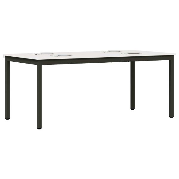 Трапезна маса Бяло 180 x 90 x 75 cm Солидно борово дърво