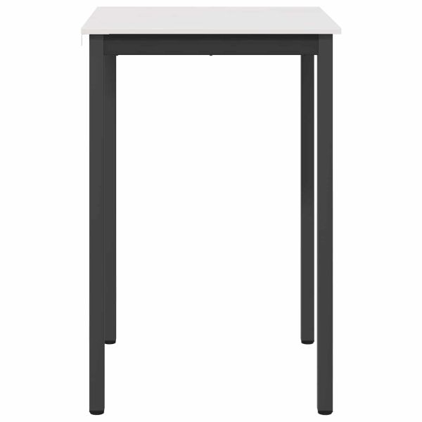 Бар маса Бяло 70 x 70 x 105 см Солидно борово дърво