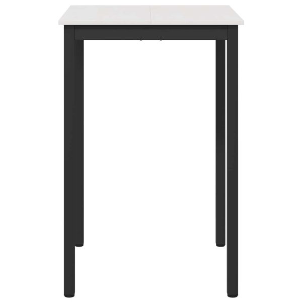 Бар маса Бяло 70 x 70 x 105 см Солидно борово дърво