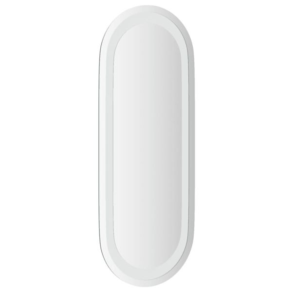 LED огледало за баня, 50x20 см, овално