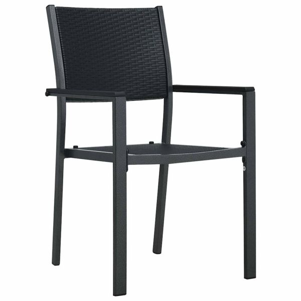 Комплект за хранене в градината 7 pcs Черно