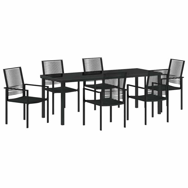 Комплект за хранене в градината 7 pcs Черно