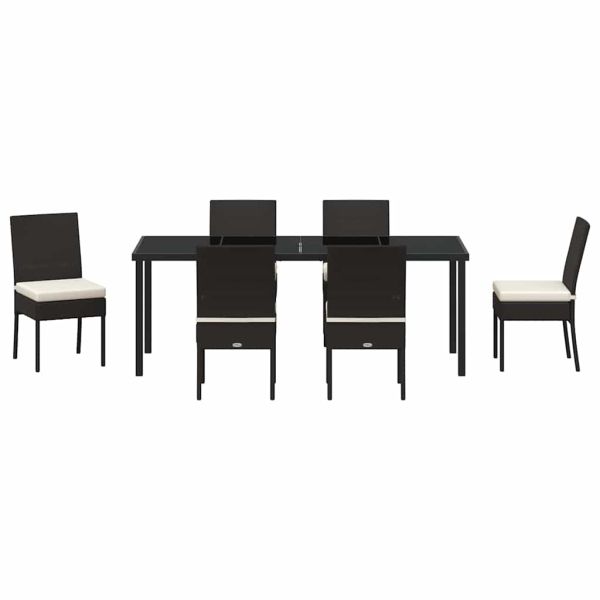 Комплект за хранене в градината 7 pcs Черно