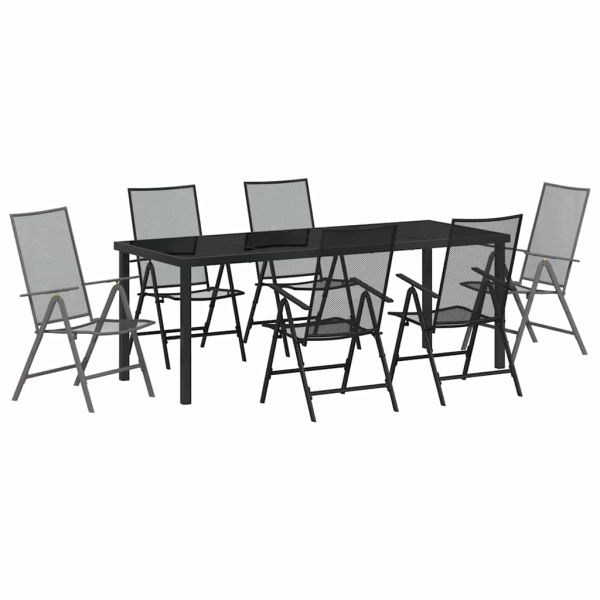Комплект за хранене в градината 7 pcs Антрацит